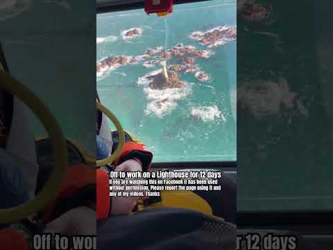 Off to work on Longships Lighthouse for 12 days. #lighthouse #offshore #helicopter #isolated