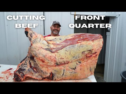Cutting a BEEF - FRONT QUARTER!
