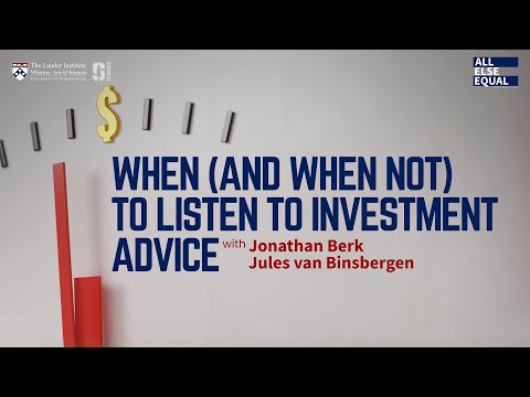 Ep66 When (and When Not) To Listen to Investment Advice