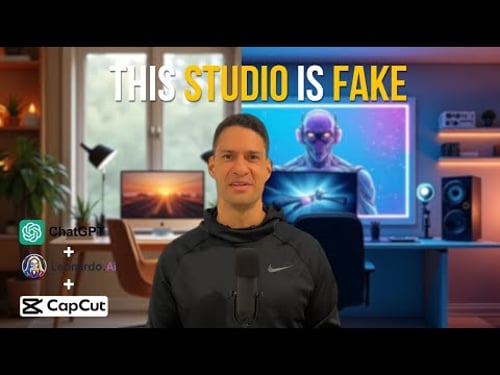 How to Create a Realistic Fake YouTube Background in 2025 using AI & CapCut