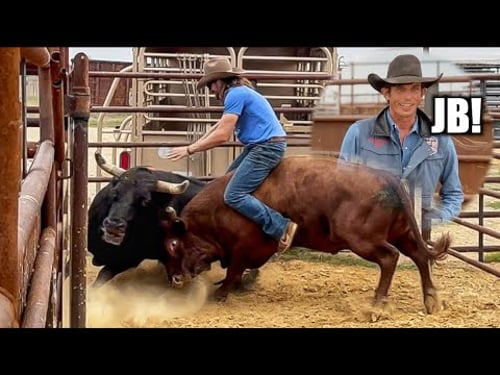 Dale Gets On A BULL At JB Mauneys BuckTown - Rodeo Time 405