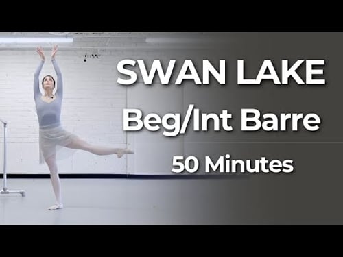 Swan Lake Ballet Barre Class | Beginner–Intermediate 50 Min At Home Workout