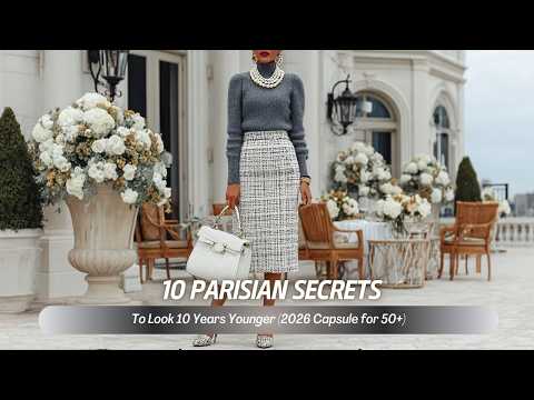 10 Parisian Secrets to Look 10 Years Younger (2026 Capsule for 50+)