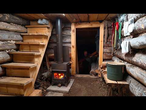 Man Builds SECRET UNDERGROUND CABIN in the Forest | Start to Finish by @Ruslan in the Woods