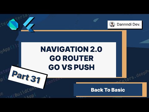 Flutter - GoRouter : Difference between go() vs push() (Back to Basics) (Indonesian)
