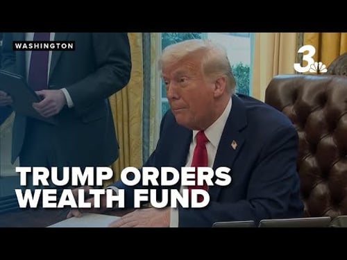 Trump signs executive order to create 'sovereign wealth fund'