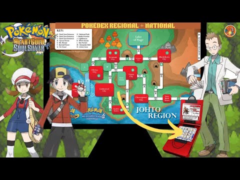 Pokémon HeartGold/SoulSilver- 📘 100% Complete Pokédex (Johto + National Dex) All Gen 4 Pokémon HGSS