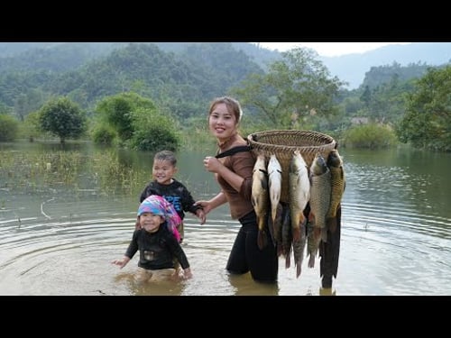Set traps and catch giant fish to sell at the market - take care of chicks and ducklings.