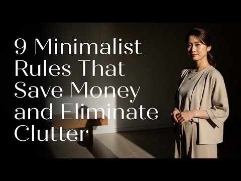9 Minimalist Rules That Save Money and Eliminate Clutter | Japanese Minimalism