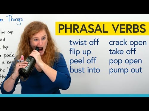 Learn 8 Phrasal Verbs for opening: pop open, peel off, flip up...