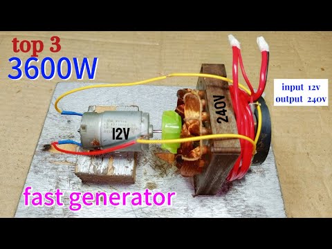 How to make 36 kw free energy generator using homemade generator and 240volt DC Motor