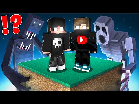 ماين كرافت : عشت على بلوكة مرعبة لمدة 24 ساعة !!؟ 😱🔥