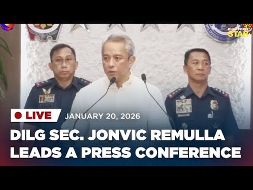 LIVESTREAM: DILG holds a press conference (January 20, 2026)