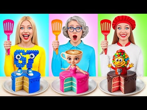 Cabaran Memasak Saya vs Nenek Pertempuran Brainrot | Resepi Makanan Lucu Multi DO Challenge