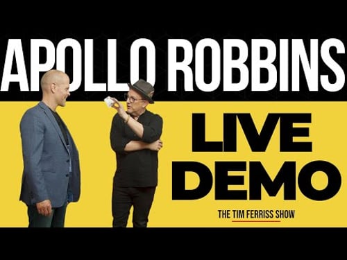 Famous Pickpocket Apollo Robbins Does a Live Demo