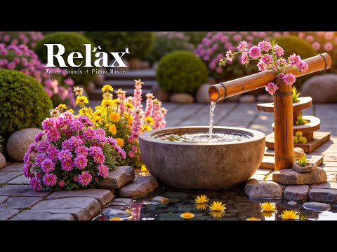 Healing Music with Gentle Water Sounds 🌸 Calming Music for Sleep, Stress Relief, Calm Mind & Body