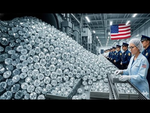 Inside the Diamond Factory – How Raw Stones Become Perfect Diamonds (Full Process)