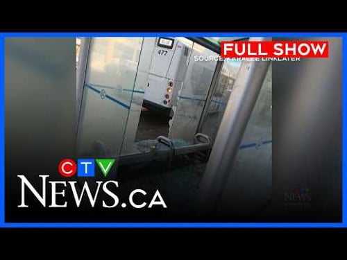 Close call at Winnipeg bus shelter | CTV News Winnipeg at Six for Mar. 11, 2026