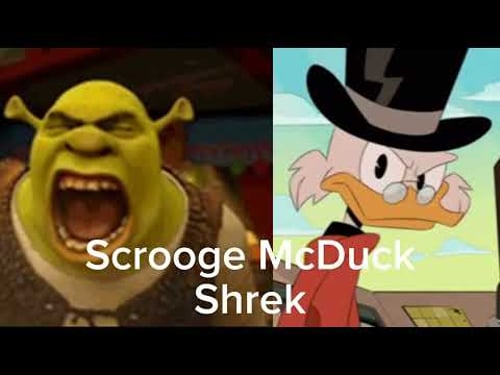 Scrooge McDuck vs. Shrek #ducktales #shrek