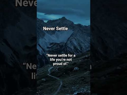 Never Settle #motivation #mindset #mindsetmatters #mindsetshift #english #mindblowingfacts