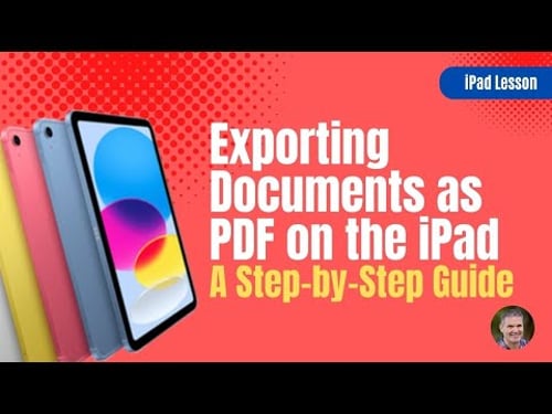 Exporting Documents as PDF on iPad: A Step-by-Step Guide
