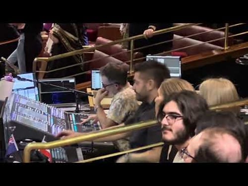 Celine Dion listening to Adele’s speech