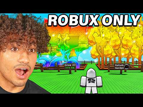 Starting Over Using ONLY ROBUX In Grow A Garden..