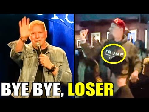Obnoxious MAGA Heckler Messes with the WRONG Comedian