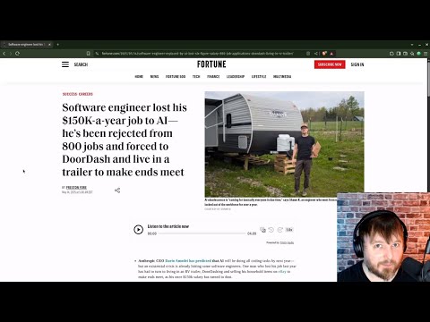 Software Engineer Lost His $150K Developer Job to AI and Can't Find a Job Now