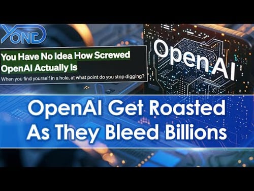 OpenAI Are Bleeding Billions Of Dollars And Starting To Collapse...