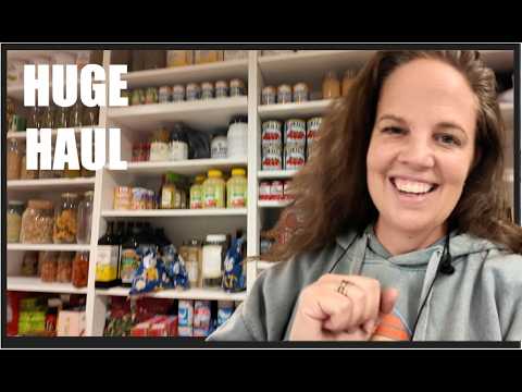 Two Month Grocery Haul I Put groceries away with me!