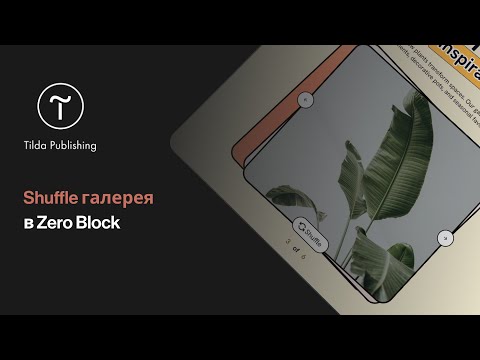 Tilda publishing | Shuffle gallery | Карточная галерея в Zero Block