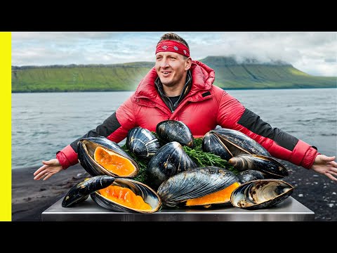 ¡Sobreviviendo en la extraña nación del marisco de Europa! ¡Las Islas Feroe! (Documental completo)