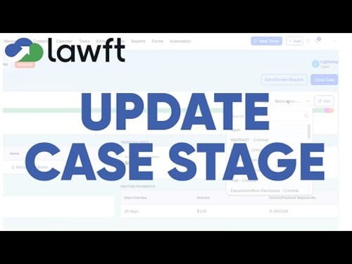How to Update Case Stage