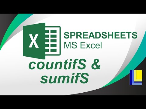 MS Excel | CountifS and SumifS Functions