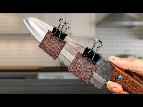 Millions of people still don't know this secret😱1 minute sharpens knife like a razor, saves money