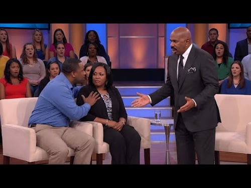 Man Tries to Control His Wife on Camera — Steve Harvey LOSES It