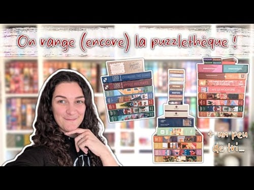 LA PUZZLETHÈQUE DÉBORDE - On range les 40 nouveaux puzzles ! 🧩🧡