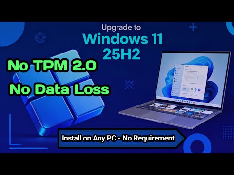 How to Install Windows 11 on Old PC (25H2) | No TPM Required | 100% Working