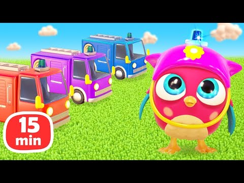 Сборник мультиков для малышей Совенок Хоп Хоп — Купание, пожарная машина и разноцветные шарики