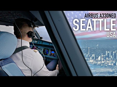 Im A330neo nach Seattle! Airbus Cockpit POV | AeroNewsGermany