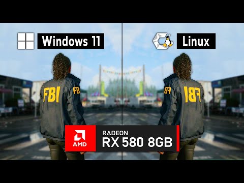 RX 580: Windows 11 vs Linux CachyOS – Big FPS Difference? 🔥
