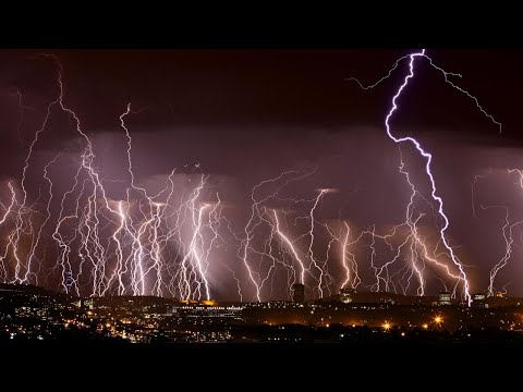 40 CRAZIEST Lightning Strikes Caught On Camera