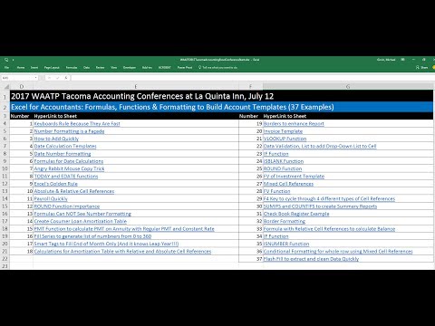Excel for Accountants: Formulas, Functions & Formatting to Build Account Templates (37 Examples)