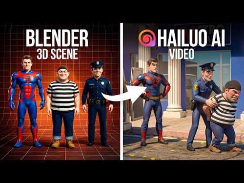 I Made a Pixar-style Cartoon using AI - Hailuo AI