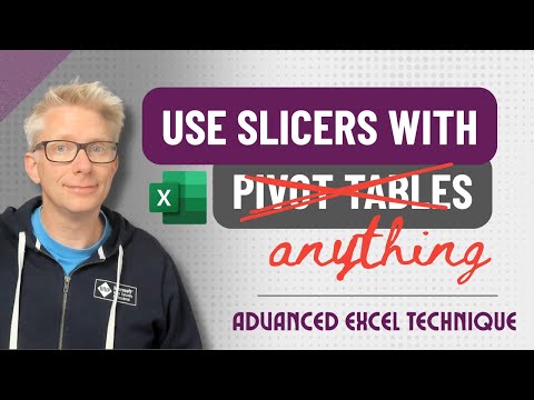 Excel Slicers WITHOUT PivotTables? The Disconnected Table Trick