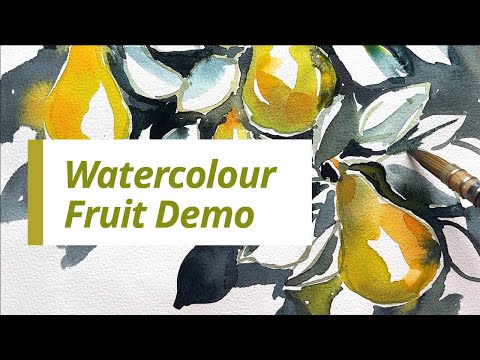 Real-Time Watercolor Pears Painting | Life & Mental Health