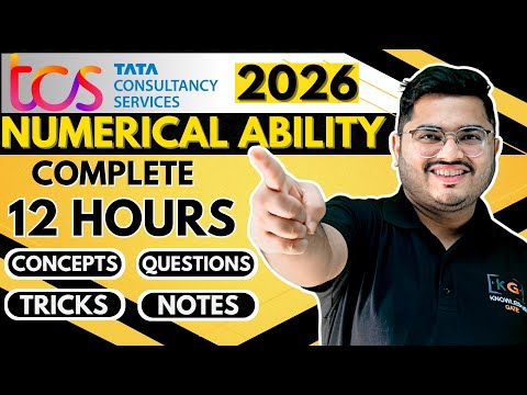 TCS Numerical Ability Preparation One Shot | Aptitude Prep for TCS NQT & TCS Ignite Smart Hiring