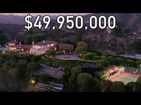 $49,950,000 Beverly Hills Secret Estate on 2.37 Acres (Ocean + Skyline Views to Malibu!)
