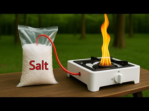 Free Gas Forever from Salt! Cook & Heat Without Paying a Dime